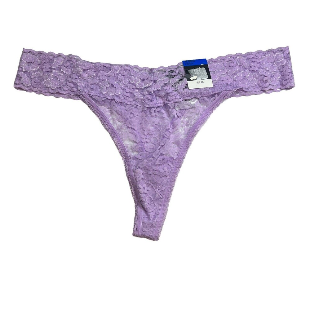 INC Light Purple Lace Thong‎ Size Xl New
